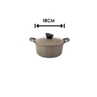 طقم قدور جرانيت جويل بني 16 قطعة بجودة عالية