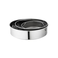 طقم منخل استيل مدور 3 قطع مقاس 28-23.5-18.5 سم