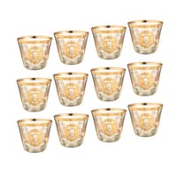 طقم فناجين قهوة سعودي كريستال تركي حفر ليزر ذهبي و...