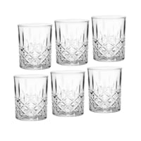 كاسات ماء زجاج محجر 6 حبة 170 مل