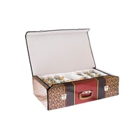 طقم شاي وقهوة 50 قطعة زجاج تركي