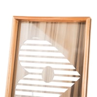 طقم صواني خشب 2 قطعة ارضية مزخرفة مع طبقة عازلة اك...