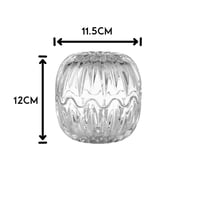 مطبقية زجاج بيضاوي مخطط