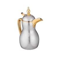 ترمس دلة قهوة بروز نيكل وذهبي 350 مل