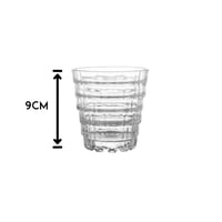 كاسات ماء زجاج محجر 6 قطعة 300 مل