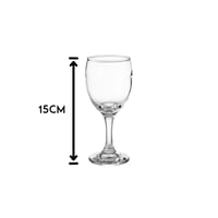 كاسات عصير زجاج شفاف 6 قطعة 150 مل