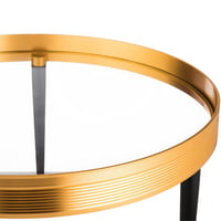 ستاند تقديم دائرية برجول معدن ذهبي مقاس 40 سم