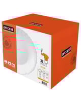 طقم عشاء اركوبال ابيض سادة 38 قطعة 6 اشخاص