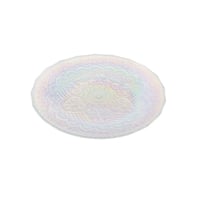 صحن تقديم حلويات زجاج تركي مدور مقاس 32 سم