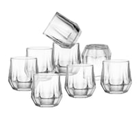 طقم كاسات زجاج الجوهرة 12 قطعة 260 مل