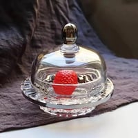 مطبقيات حلا ومكسرات زجاج شفاف سعة 90 مل 6 قطعة