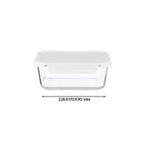 حافظة طعام زجاج بغطاء 1.8 لتر