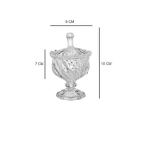 مطبقية حلويات زجاج محجر بقاعدة