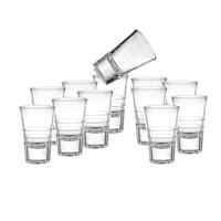 كاسات تقديم حلا زجاج 12 قطعة 75 مل