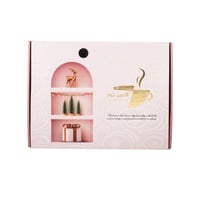 طقم صواني خشب 2 قطعة ارضية زجاج بلمسة فنية أنيقة م...