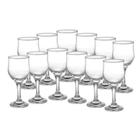 كاسات عصير زجاج سادة 12 قطعة 240 مل