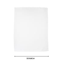 طقم مناشف تنظيف قطني ابيض 3 قطعة 50*68 سم