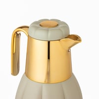 ريفان طقم ترمس 2 قطعة مضلع اخضر ذهبي