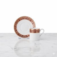 طقم فناجين قهوة تركي 12 قطعة 6 اشخاص مجموعة ميليا