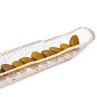 صحن تقديم زجاج محجر مستطيل تركي