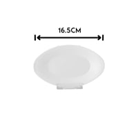 صحن سلطات ميلامين ابيض سادة بيضاوي 6 قطعة