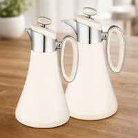 طقم ترامس لوفر 2 قطعة معدن ابيض وفضي ( 1 لتر لكل ق...