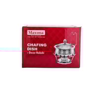 سخان طعام استيل وذهبي هندي منقوش maxima مقاس 6 لتر