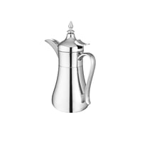 دلة قهوة سعودي فضي 0.5 لتر من الداخل استيل