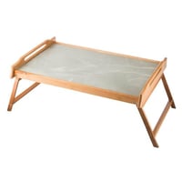 طاولة للسرير والرحلات قابلة للطي من الخشب مستطيلة...