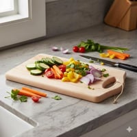 لوح تقطيع من الخشب الطبيعي مستطيل مقاس 40*23 سم