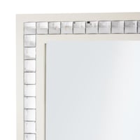 مراية مدخل خشب ديزاين كريستالات مربعة مقاس 65*50 س...