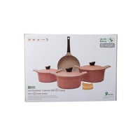 طقم قدور جرانيت جويل رصاصي 9 قطعة بجودة عالية