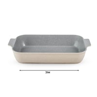 لاهويا صينية فرن جرانيت مستطيل بيج فاتح مقاس 31 سم...