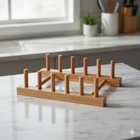 ستاند صحون خشبي