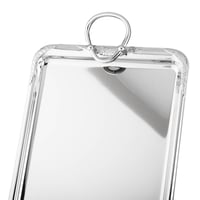 طقم صواني معدن مستطيل نيكل يد حلقات 3 قطعة