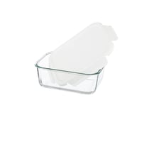 حافظة طعام زجاج بغطاء 1.8 لتر