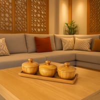 طقم 3 تمريات خشب مع تبسي