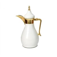 السيف دلة سخاء ابيض وذهبي سعة 0.60 لتر