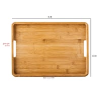 صينية تقديم خشب بانبو مقاس 41*30