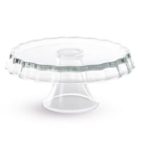 حامل كيك زجاج بقاعدة