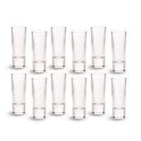 طقم كاسات تقديم زجاج صغيرة ترحيبي 12 قطعة 60 مل