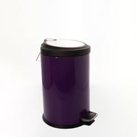 سلة مهملات ضفط معدن موف