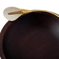 صحن تقديم الحلى خشب هندي مقاس 20 سم