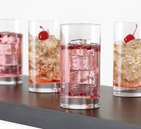 طقم كاسات زجاج تركي 6 قطعة 330 مل