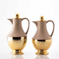 طقم ترامس لميس بيج وذهبي 2 قطعة