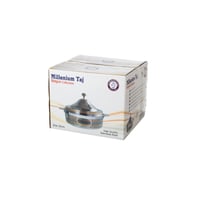 حافظة طعام استيل وذهبي بقفل ميلينوم 25 سم