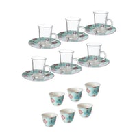 طقم شاي وقهوة عربي 18 قطعة