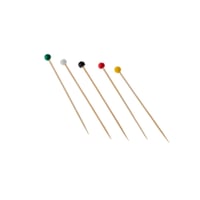 اعواد تمر خشب ملون مع كاسة زجاج