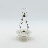 مبخرة معدن علاقي فضي