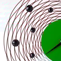 ساعة حائط معدن ديكور شبكة 38 سم